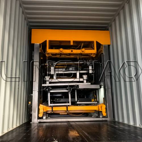 Automated palletizing and packaging system integrated with QT12-15
